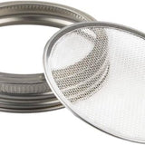 Kiemglas - 2 Stuks - 1000ML - Kiempot set - Groente kiemen - Kiempotten voor Kiemgroenten - Inclusief Houder