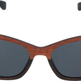 5one® Lucca XL 2-tone - Sapeli en ebony houten zonnebril voor dames