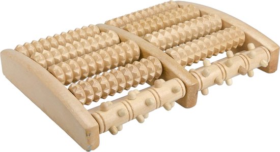 Houten Voetroller - 27 x 17 x 5 cm - Voetmassage Roller Apparaat - Voet Massage Roller