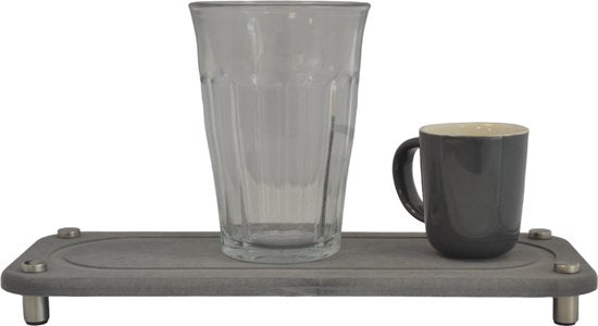 Badkamerplankje Design - Sink Organizer - Grijs - 28 x 11 cm - Home Sink Organizer - Gootsteen Organizer - Snel Drogend Badkamerplankje - Organizer voor in de badkamer