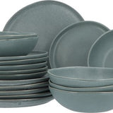 Aardewerk Servies Spring Grey 6 persoons 18-delig