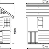 Zwerkules Valli Kinderspeelhuis voor in de tuin 137x121x140 cm