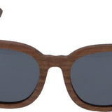 5one® Rome Walnut zonnebril met lens - houten dames zonnebril