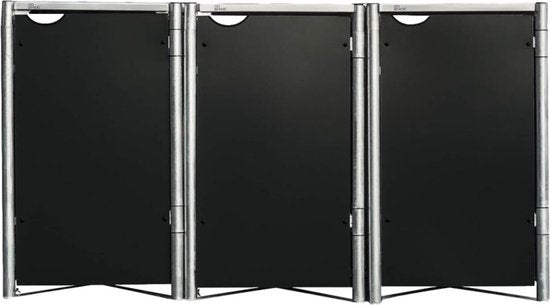 Hide® Containerombouw 3 afvalcontainers HD04401 zwart- Kliko ombouw