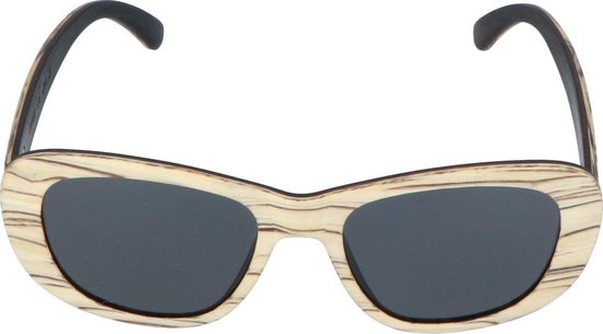 5one® Siena - houten dames zonnebril met grijze lens