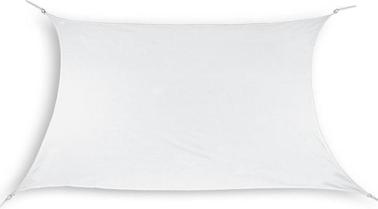 HanSe® Schaduwdoek Rechthoek Waterdoorlatend m - zonnedoek - Wit