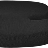 Ergonomisch Zitkussen met Band – Stuitkussen & Wigkussen – Zitverhoger voor Auto & Stoel – Autokussen – 45cm – Zwart