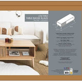 Salontafel Klaus Houten salontafel met panelen - 43x100x50 cm - Bruin