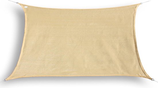 HanSe® Schaduwdoek Rechthoek Waterdoorlatend 5x7 m Zonnedoek