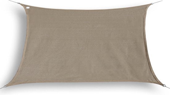 HanSe® Schaduwdoek Rechthoek Waterdoorlatend 6x7 m - zonnedoek