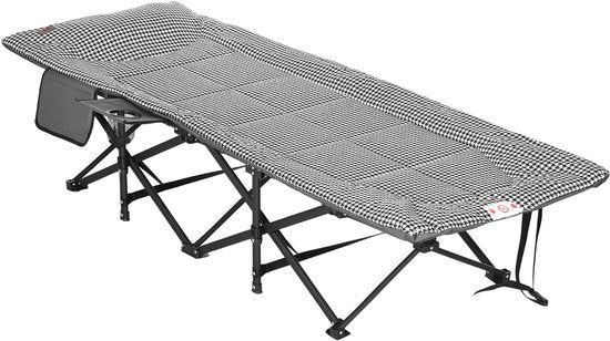 4goodz Veldbed Campingbed met Tas en Bekerhouder - max 120kg