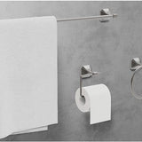 Badkamer Accessoire Set - Nikkel – 4-delig – Handdoekstang, WC Rolhouder, Handdoekring & Haak – RVS – Wandbevestiging – Modern Design