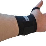 Fitness - Crossfit Polsband - 2 stuks - Grijs - Zwart - Polsbandage Wrist Support Wraps - Pols Bandage Band - Bodybuilding Support - Gewichthef Straps - Krachttraining Lifting Workout Straps