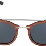 5one® Palermo Rosewood Houten Dames Zonnebril met grijze lens