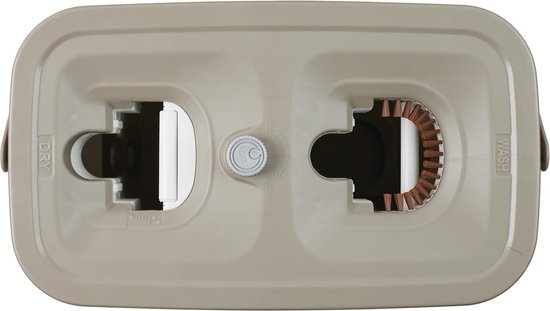 Dweilsysteem met 151 cm lange steel met 2 reservoirs - Grijs