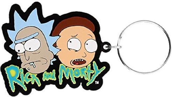 Rick and Morty Sleutelhanger - Rubber - 1 verpakking