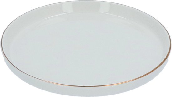 Serviesset Porselein Sublima wit met Gouden rand - 6-persoons 18 delig