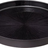 Tapas-set Astra - Glazen Serveerschaal 6-delig - 34x5 cm - Zwart