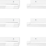 LP houder - 6 stuks - Transparant - Houder voor LP's - LP organizer voor aan de Muur