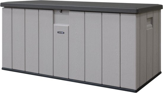 Lifetime® Kunststof Kussenbox 570 ltr - Tuinkist 72x151x69cm - Grijs