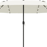 4goodz Duo-parasol 460x270 - brede XL parasol - Donkergrijs