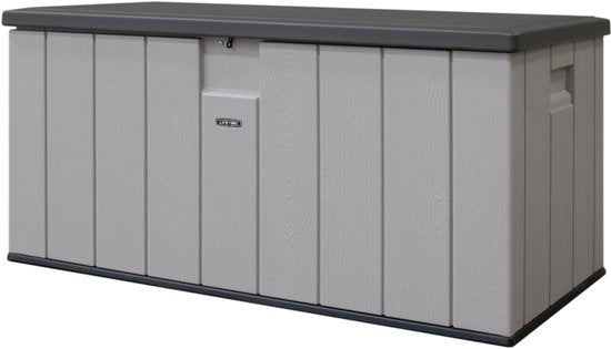 Lifetime® Kunststof Kussenbox 570 ltr - Tuinkist 72x151x69cm - Grijs