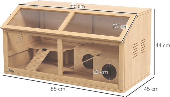 4goodz Hamsterkooi van Hout met Hangbrug