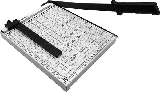 Hefboomsnijmachine - Papiersnijder - Geschikt voor A3, A4, A5, B5, B6 of B7 - Snijtafel - Guillotine voor Papier