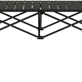 Opvouwbare Campingtafel met Oprolbaar Tafelblad van Aluminium - 95 x 55 cm - Zwart