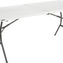 Lifetime® Kunststof tafel opvouwbaar campingtafel - Wit - 182x76x74cm