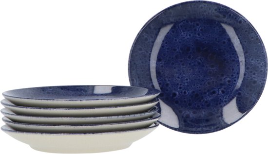 6 persoons 12-delig servies Casa Azul Blauw Geglazuurd Keramiek