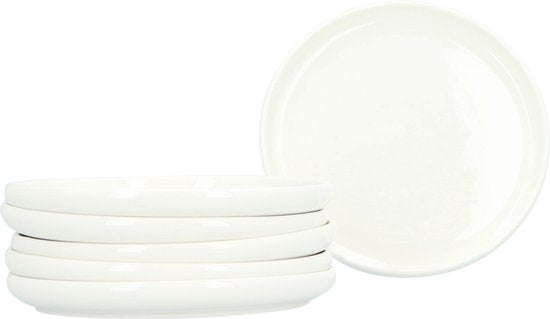 Serviesset Nora 18 delig - 6 persoons servies porselein - Wit