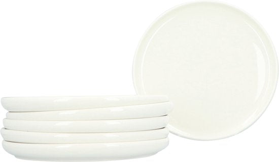 Serviesset Nora 18 delig - 6 persoons servies porselein - Wit