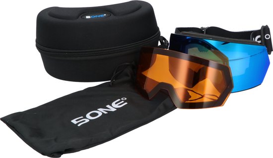 5one® Skibril Alpine 6 Skibril met Lenzen
