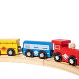 DMG Supply Houten Treinset - Treinbaan met Rails - 33-delig - Trein en Auto Accessoires - Verkeersborden - Vanaf 3 Jaar