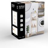 Fixwood Houten Modulaire Opbergrek – Massief Hout & Kunststof – Badkamerrek, Keukenrek of Plantenrek – 105 cm Hoog – Beige-Naturel