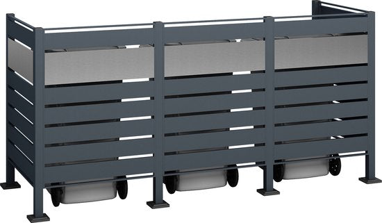 Westmann Containerombouw voor 3 containers - WMJGBF03-4S-120-3 - Kliko ombouw