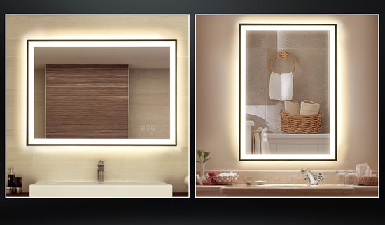 4goodz Badkamerspiegel LED - anticondens met Touch bediening