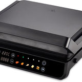 Chefino Forza Digitale Contactgrill - XL - 2000W - PFAS-vrij, uitneembare platen & 5 kookstanden - Groot Formaat - Tosti ijzer - Panini maken - Grill Apparaat - 180 graden uitklapbaar - Tosti Apparaat