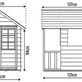 Zwerkules Holli Kinderspeelhuis voor in de tuin 137x121x140 cm