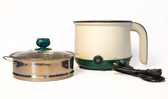 DMG Supply Noodle Pan - Wit - Elektrische Kookpan - Hotpot - Noodle Kom - 1,8 L - Multicooker