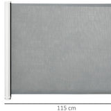 Deurhekje voor Huisdieren - Uitschuifbaar 115x82 cm - Grijs