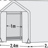 ShelterLogic® Tuinkas SL70681 - Broeikas - 240x240x240 cm