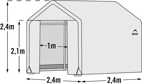 ShelterLogic® Tuinkas SL70681 - Broeikas - 240x240x240 cm