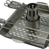 4cookz® 3-in-1 RVS BBQ groenterooster/Kiprooster - Chicken on Beercan