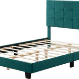 Bedombouw - Groen - 147x206x110cm - Bedombouw met Hoofdbord - De perfecte combinatie van comfort en stijl voor je slaapkamer