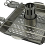 4cookz 3-in-1 RVS groente en kip rooster - chicken on beercan rooster