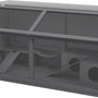 Houten Hamsterkooi met Houten Huis 52x100x50 cm - Grijs