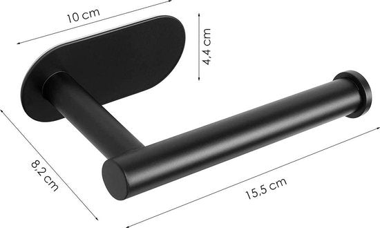 Toiletrolhouder - Zelfklevend - WC rolhouder - RVS