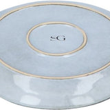 Aardewerk Serviesset Flower Beige 6 persoons 12-delig - Grijs